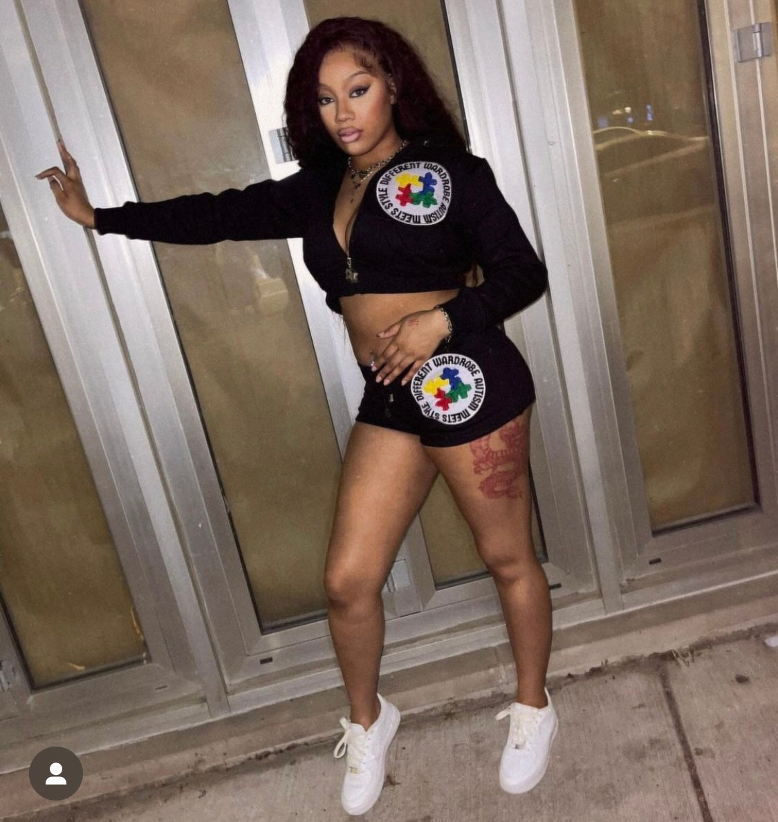 Autism meet style wmn short set