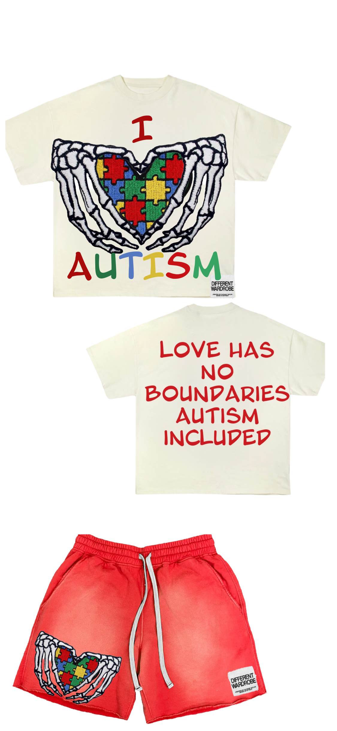 I ❤️ Autism two piece set